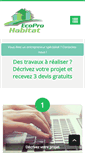 Mobile Screenshot of eco-pro-habitat.be